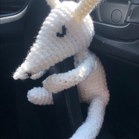 Handmade twin fantasy crochet dog - Picture 2 of 4